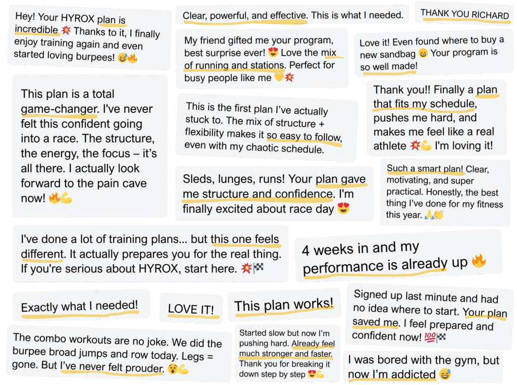 Hyrox Testimonials