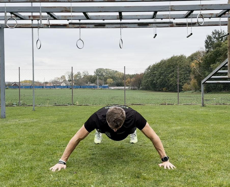 Wide Push Ups